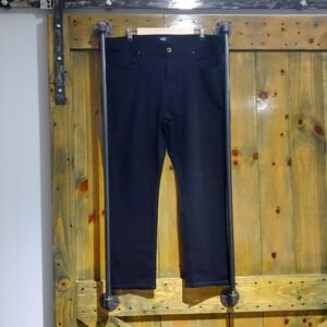 MENS PAIGE LENNOX SLIM STRETCH  BLACK JEANS SIZE 38